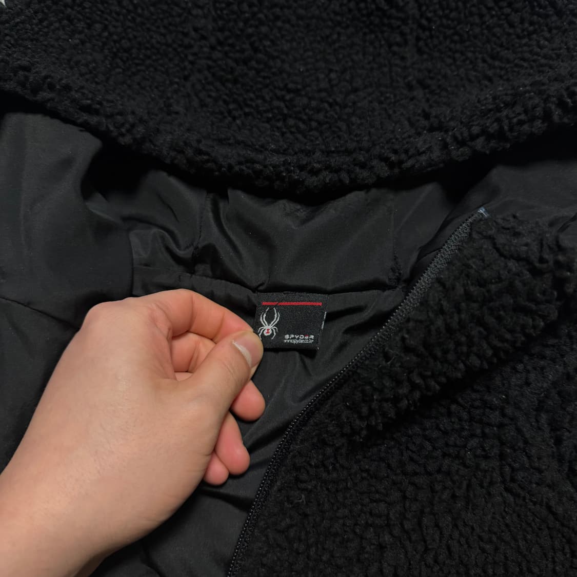 스파이더 US 스키팀 플리스 후디 자켓 상품이미지2