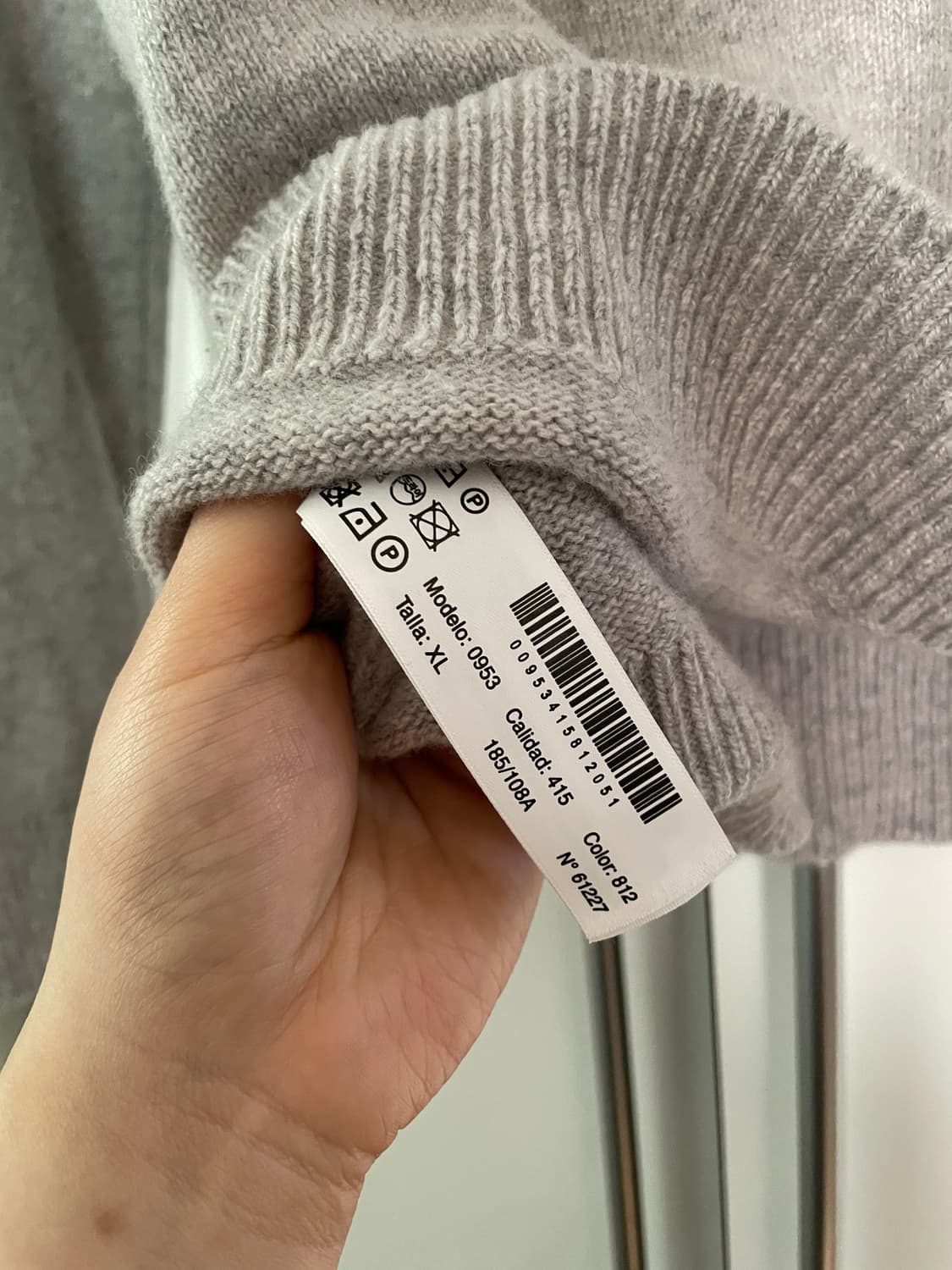 마시모두띠 울 니트 그레이 상품이미지4