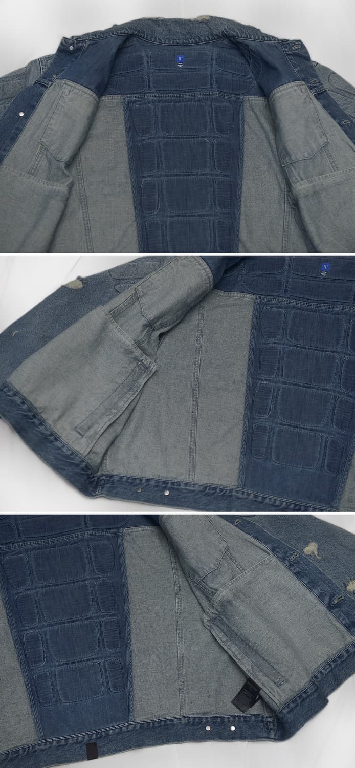 이지 갭 발렌시아가 패디드 데님 자켓 USA 메이드 (L / 105+) 상품이미지7