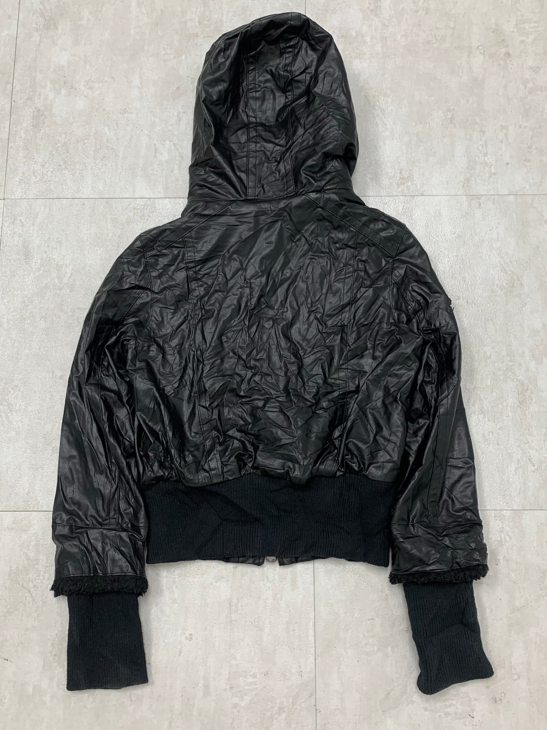 일본빈티지 레더후드자켓 #724 상품이미지2