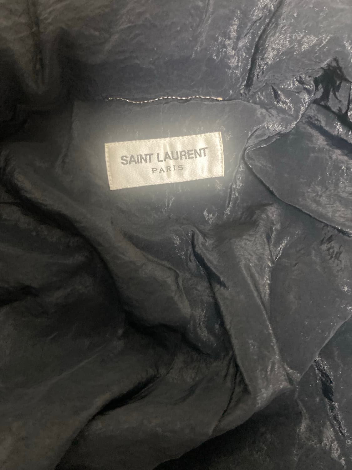 생로랑 로고 트랙 블루종 자켓 46 상품이미지5