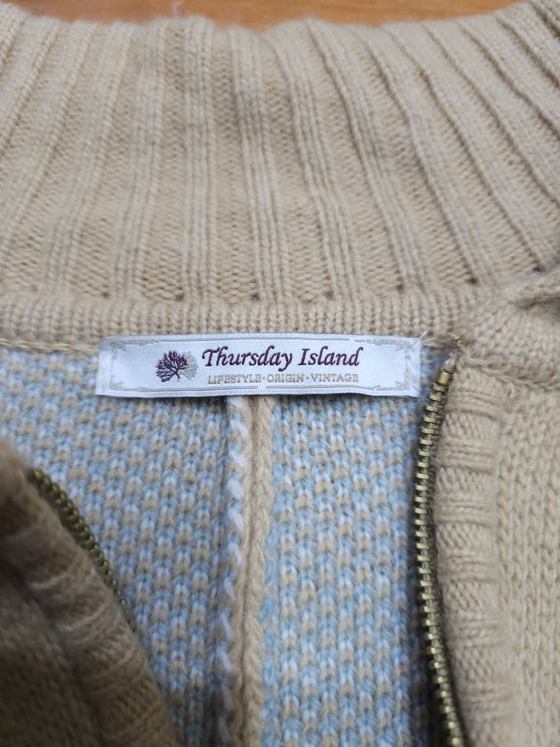 써스데이아일랜드 울니트 판쵸코트 망또 상품이미지8