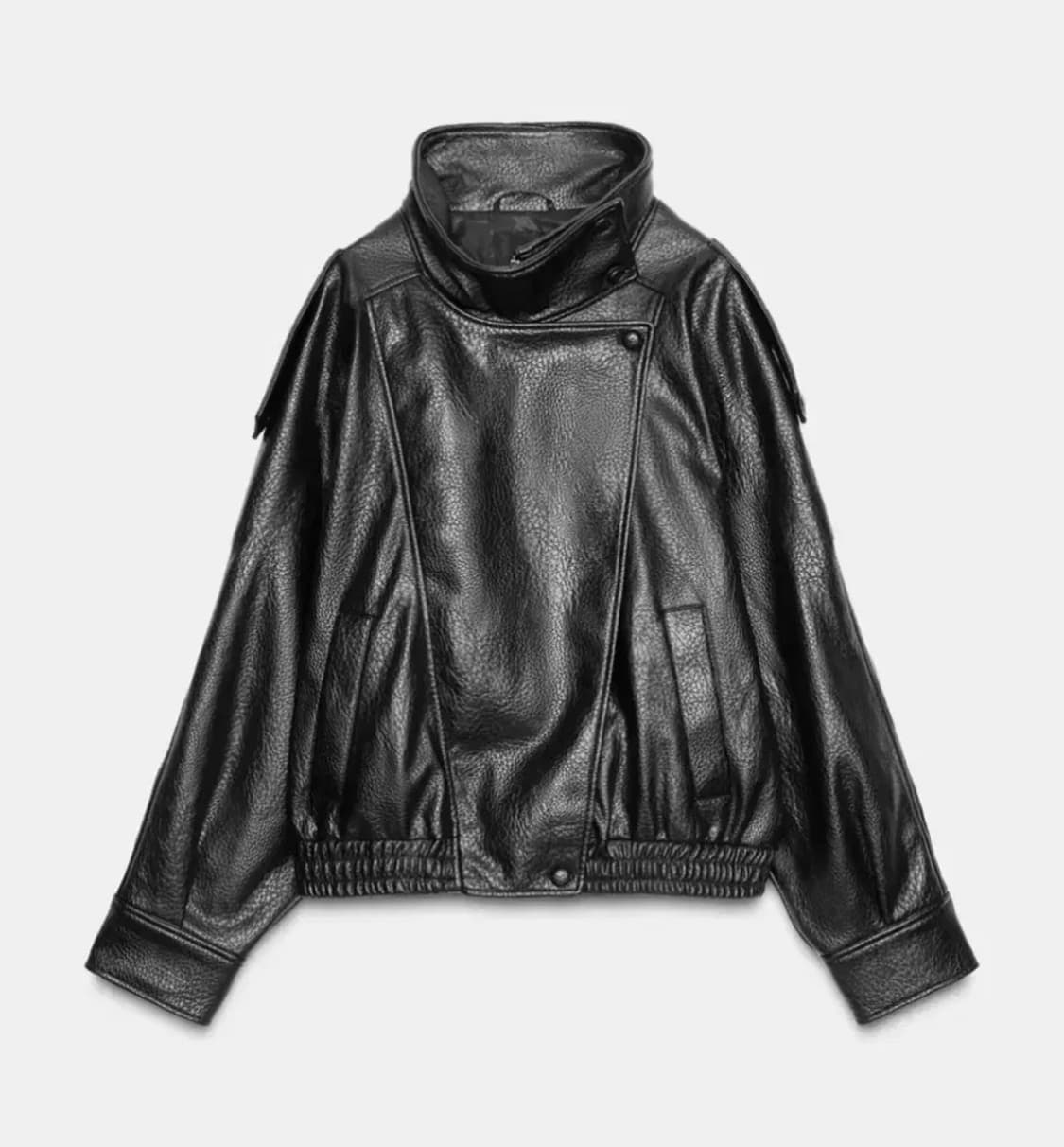 자라 레더 봄버 재킷 xs 상품이미지1