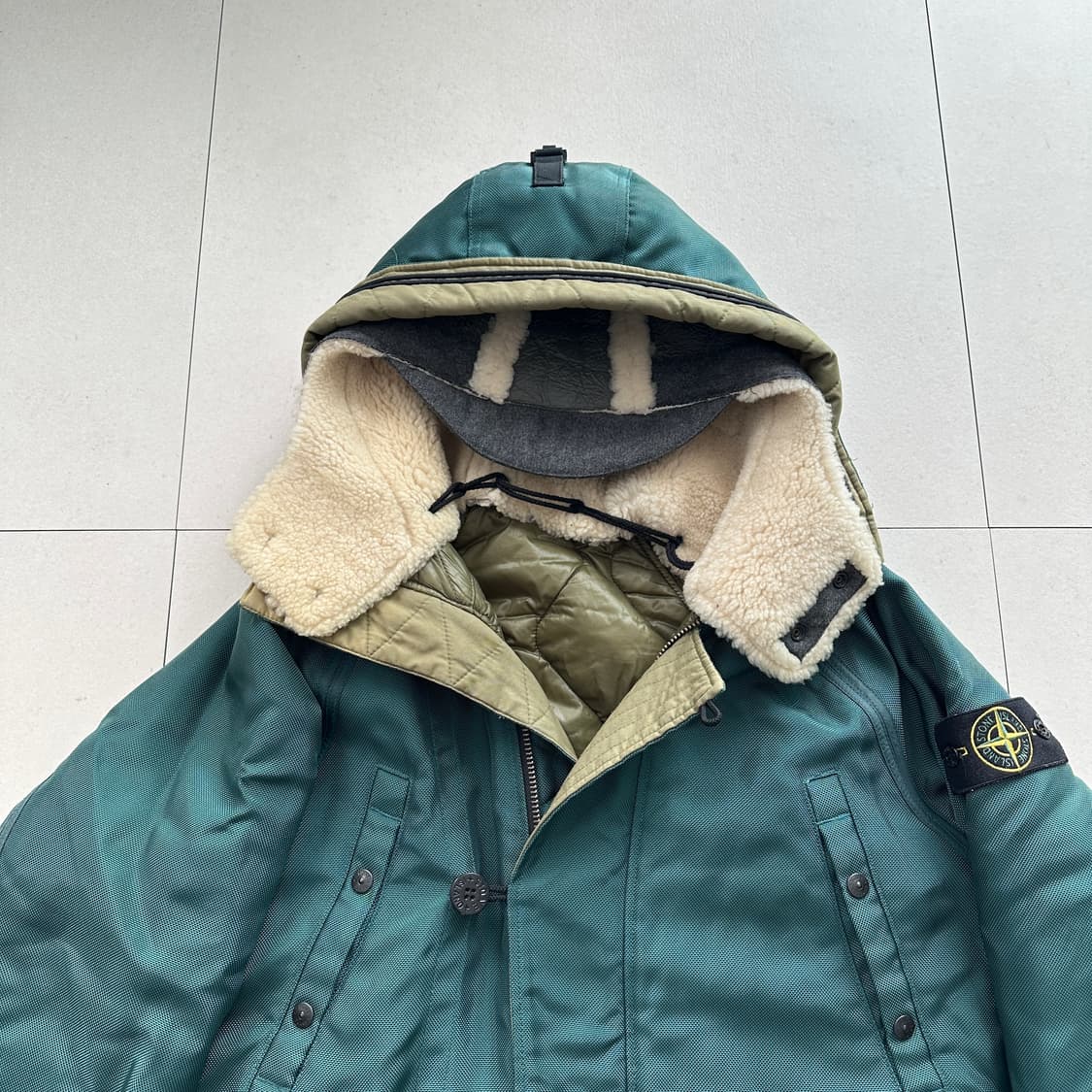 AW/2010 스톤아일랜드 옥스퍼드 나일론 구스다운 파카 M 상품이미지2