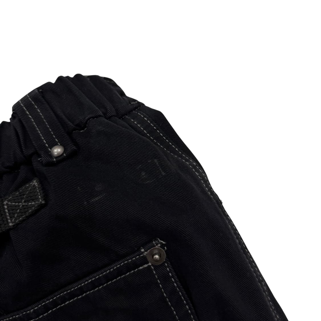 아캄 핀턱 스터드 코튼 팬츠 바지 블랙 1 상품이미지10