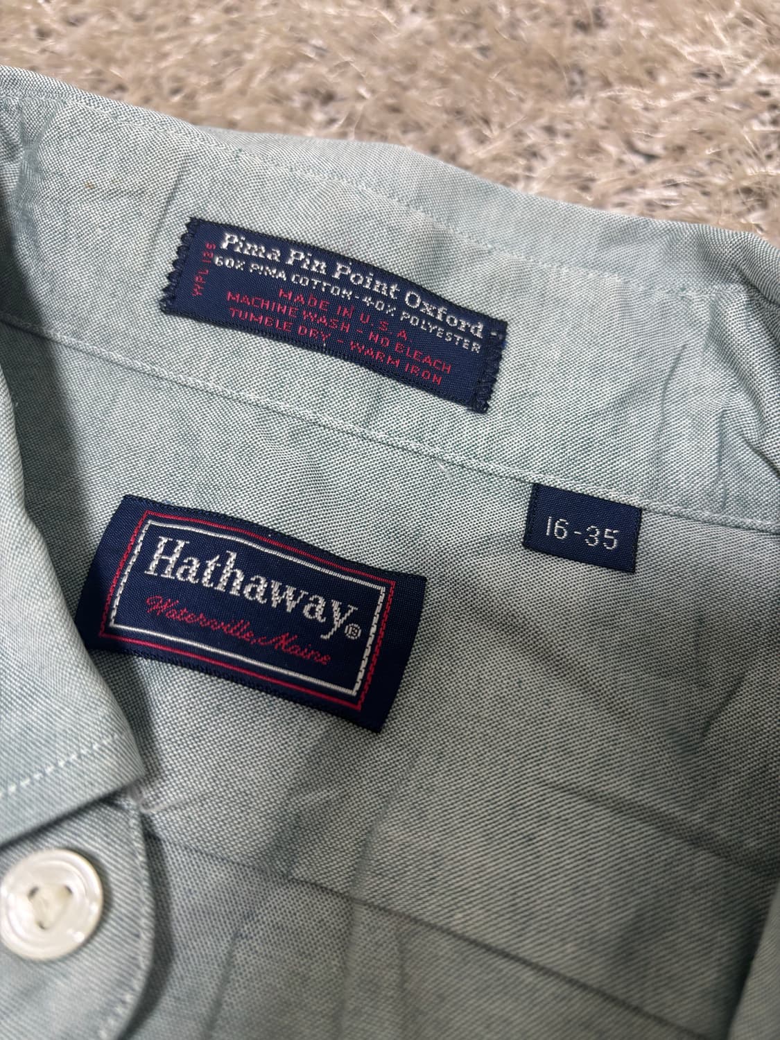 미국제 HATHWAY 셔츠 사이즈 105 상품이미지4