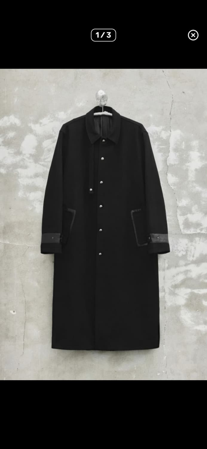 (L) 24ss유스 스냅 싱글 코트  상품이미지1