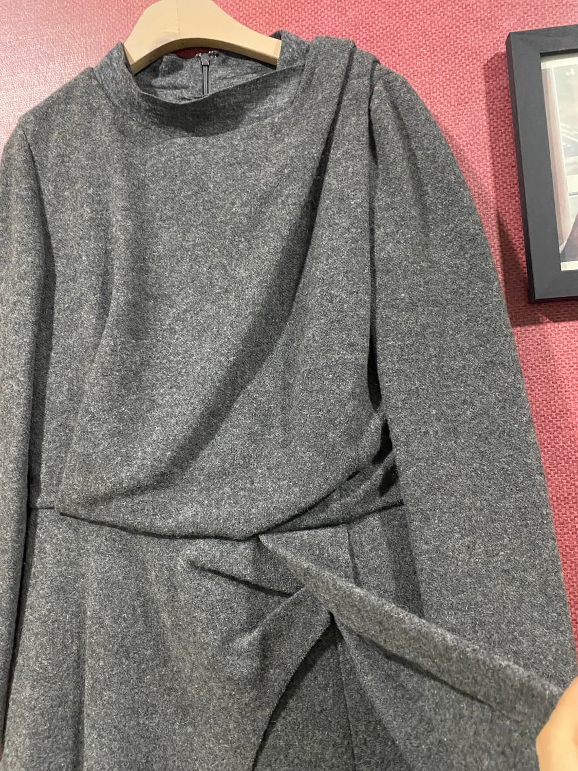 SJ SJ 드레이프 원피스 회색 상품이미지3