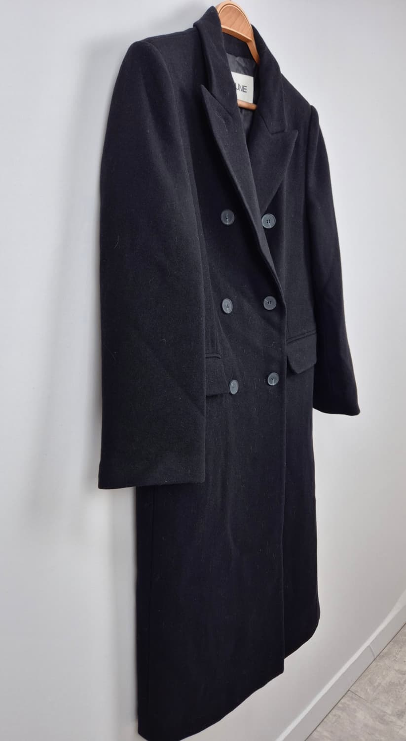 JEUNE 울 블렌드 더블 롱 코트 상품이미지5