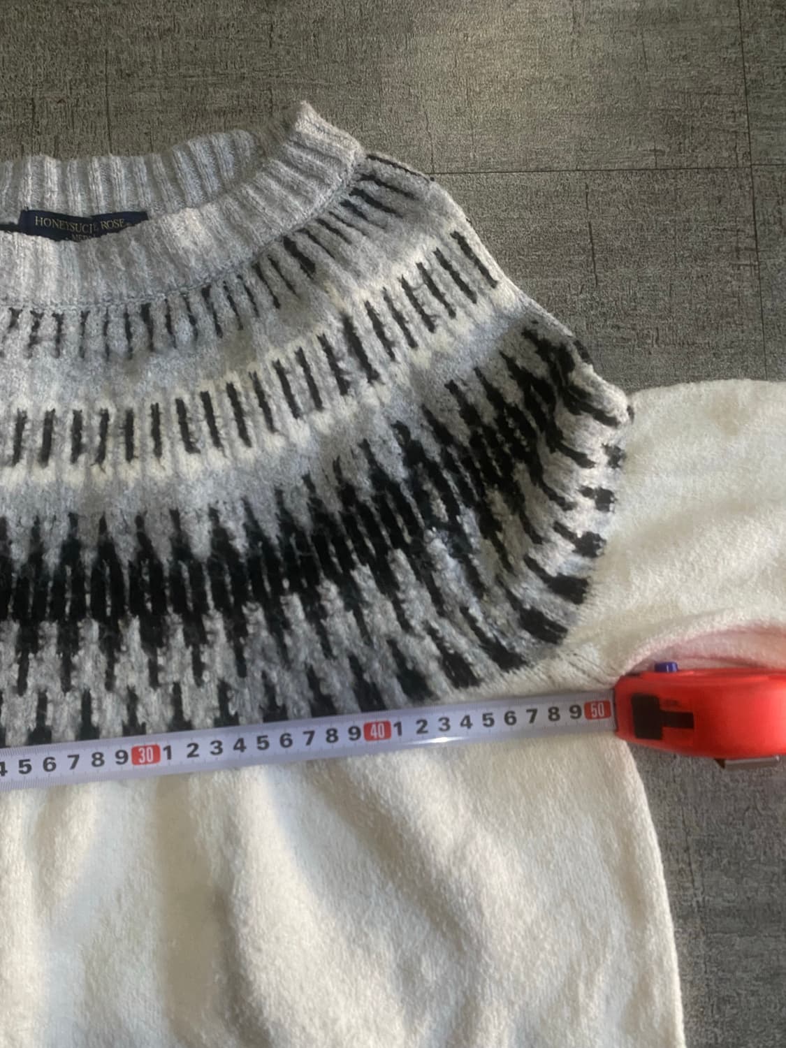 일본빈티지 Honeysuckle 올드스쿨아메카지 혁오풍 노르딕니트스웨터 상품이미지2