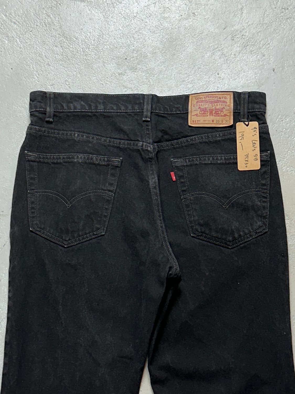 90's 리바이스 517 블랙 부츠컷 플레어진 상품이미지6