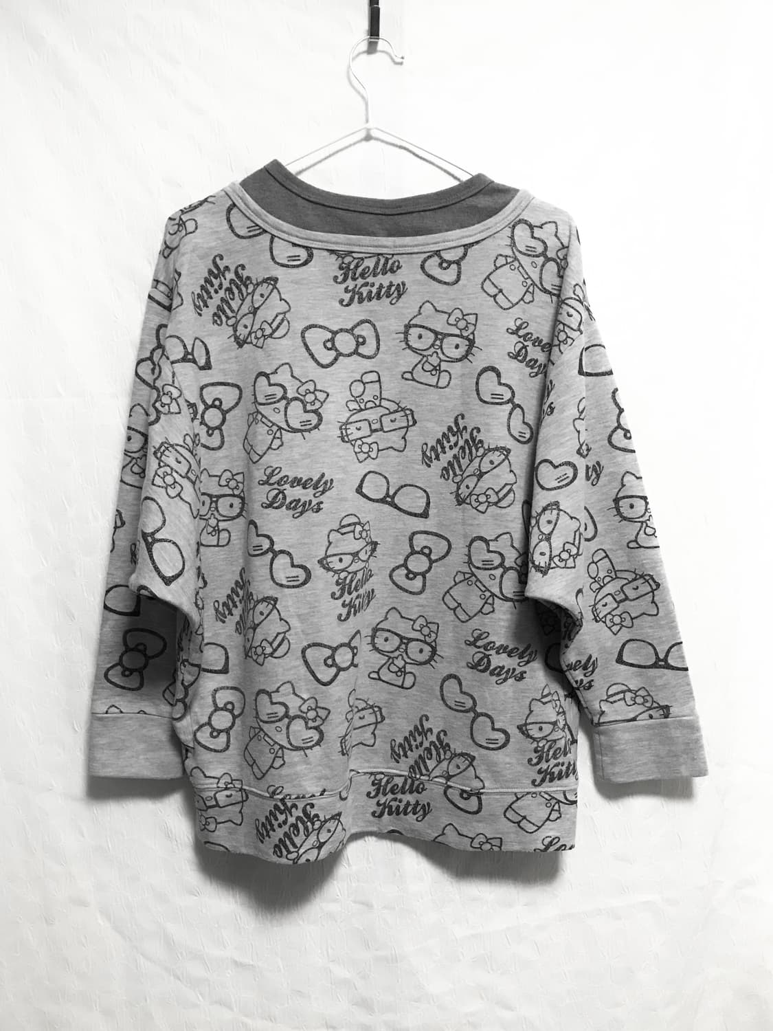 빈티지 갸루 헬로키티 레이어드 맨투맨 상품이미지2