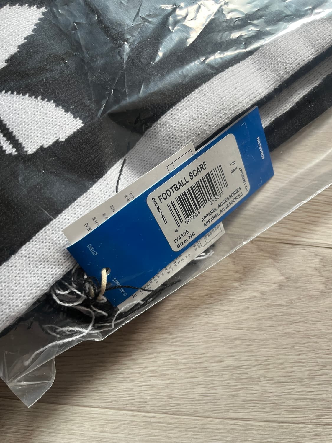 아디다스 풋볼 스카프 머플러 블랙 미개봉 새상품 상품이미지3