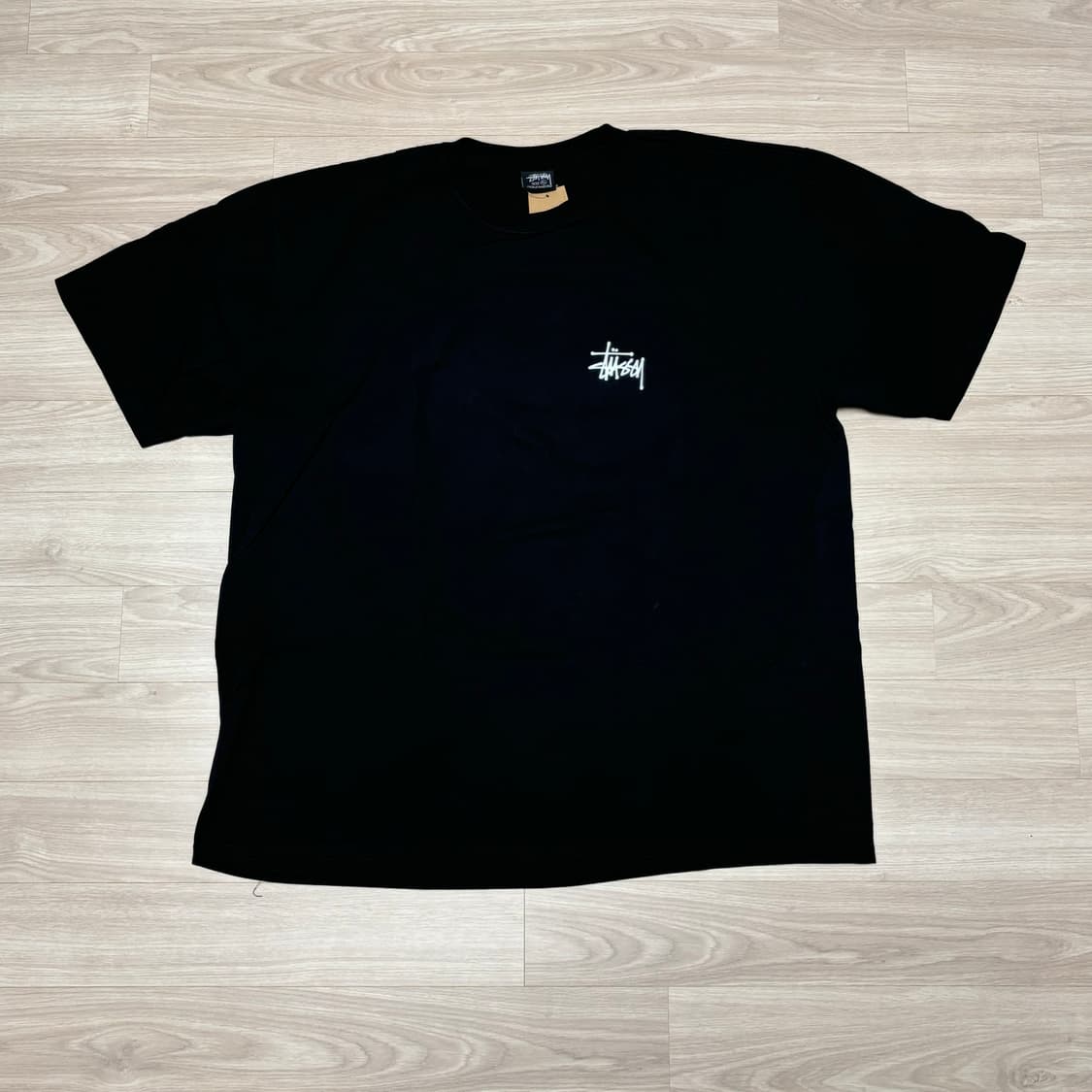 스투시 베이직 로고 반팔 티셔츠 Black (XL) 상품이미지1