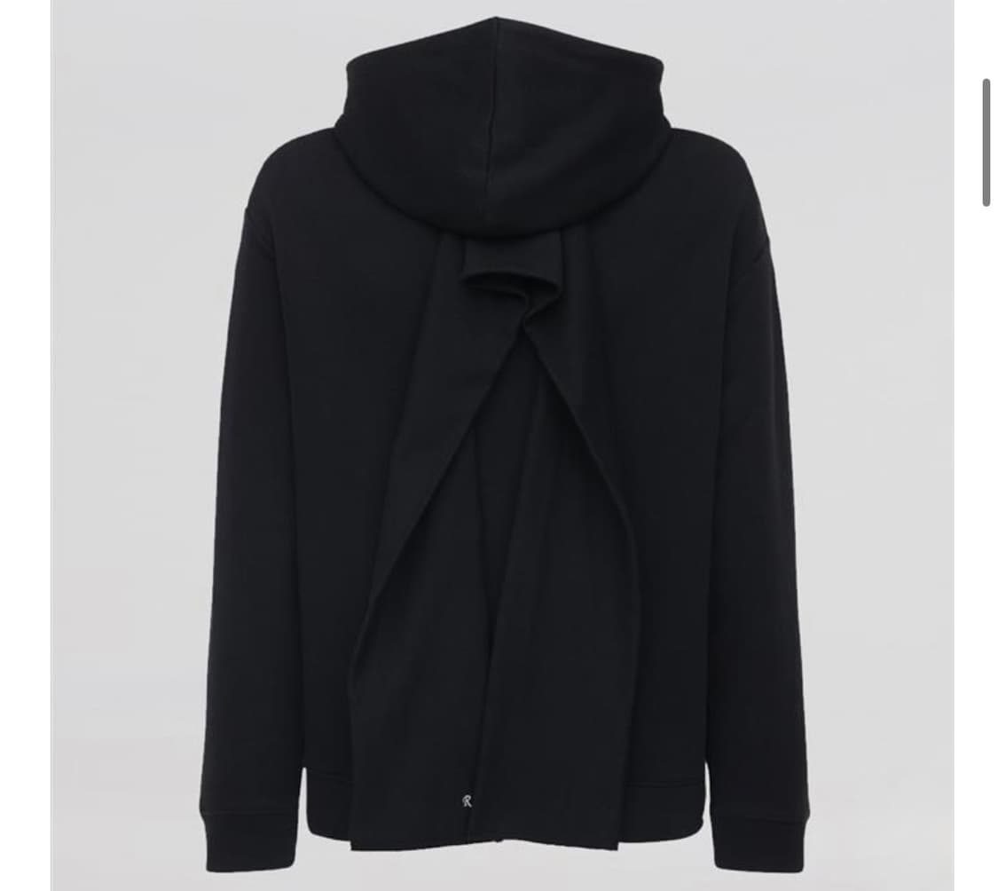 라프시몬스 20fw 자수로고 스카프후드티 상품이미지4