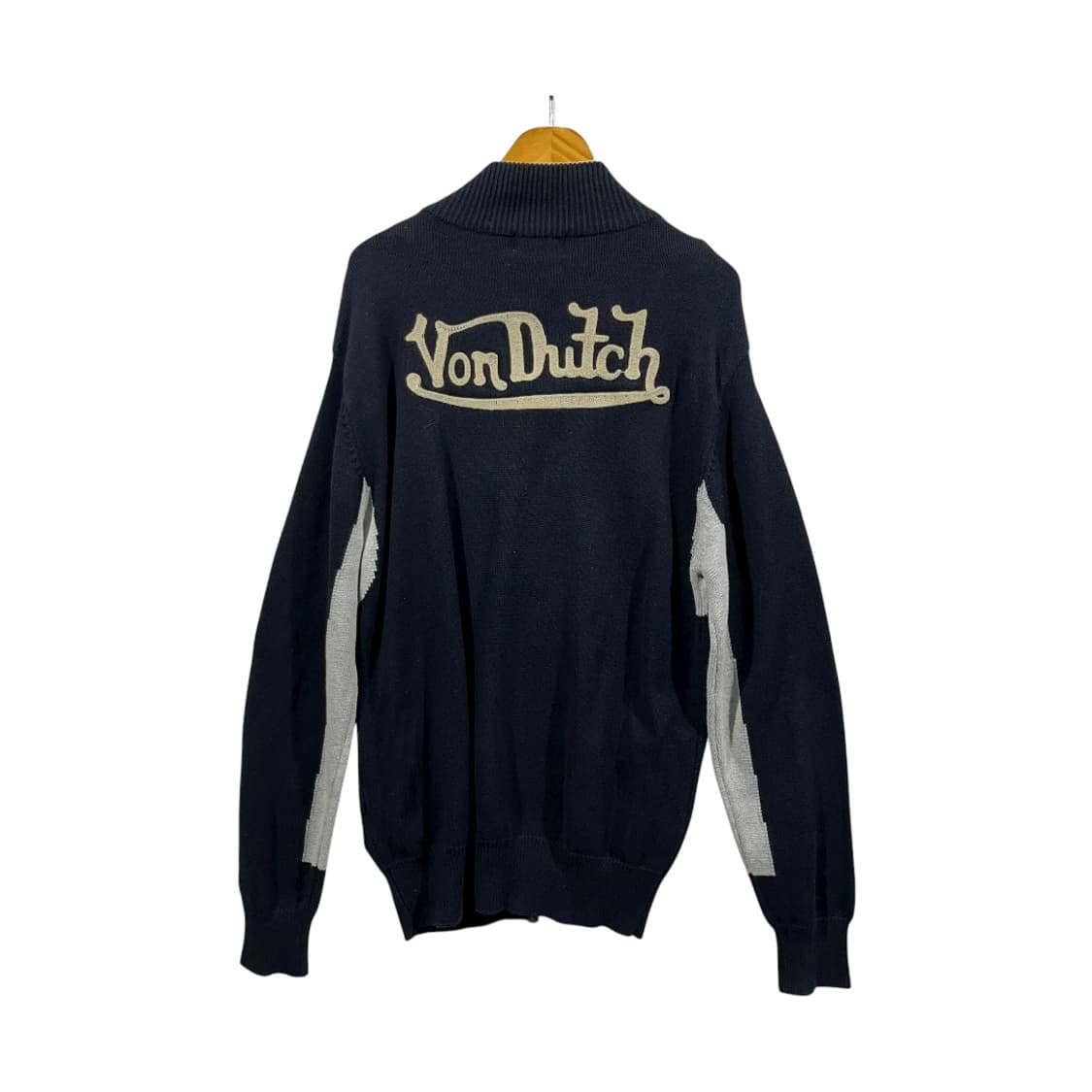 [Von Dutch] 본더치 로고 자수패치 코튼 집업 가디건 상품이미지1