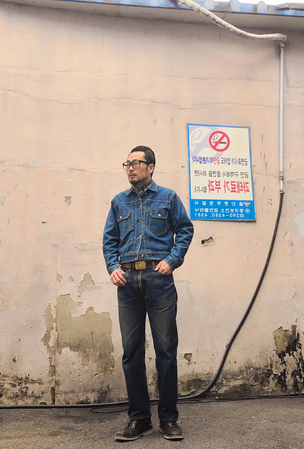 아이언하트 헤비온즈 21oz 하드워시 데님팬츠 상품이미지1