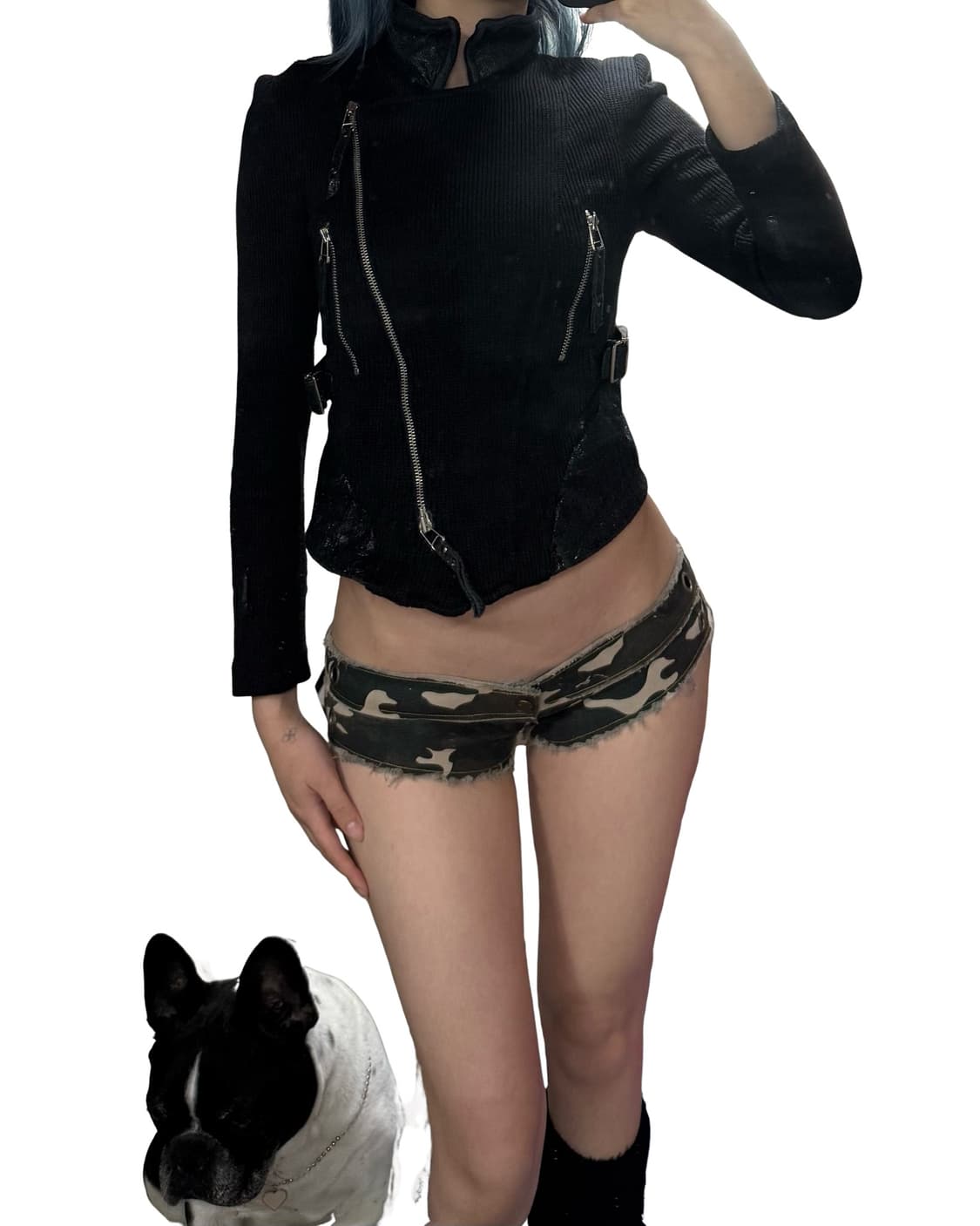 빈티지 락시크 니트 자켓 상품이미지7