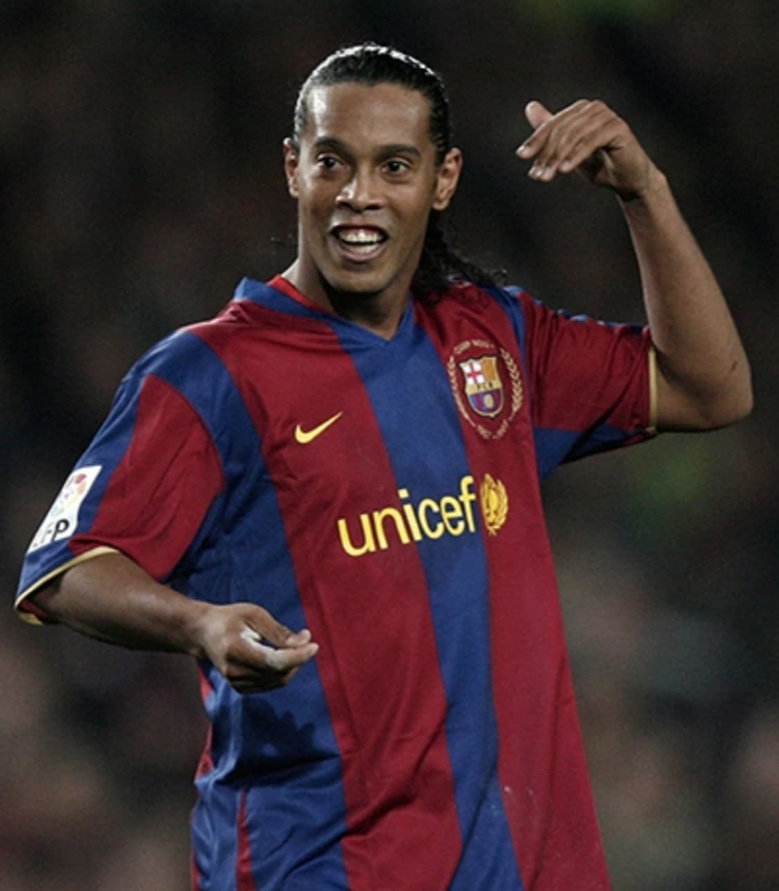 레트로)07-08시즌 바르샤 홈 호나우지뉴 유니폼 L사이즈 상품이미지7