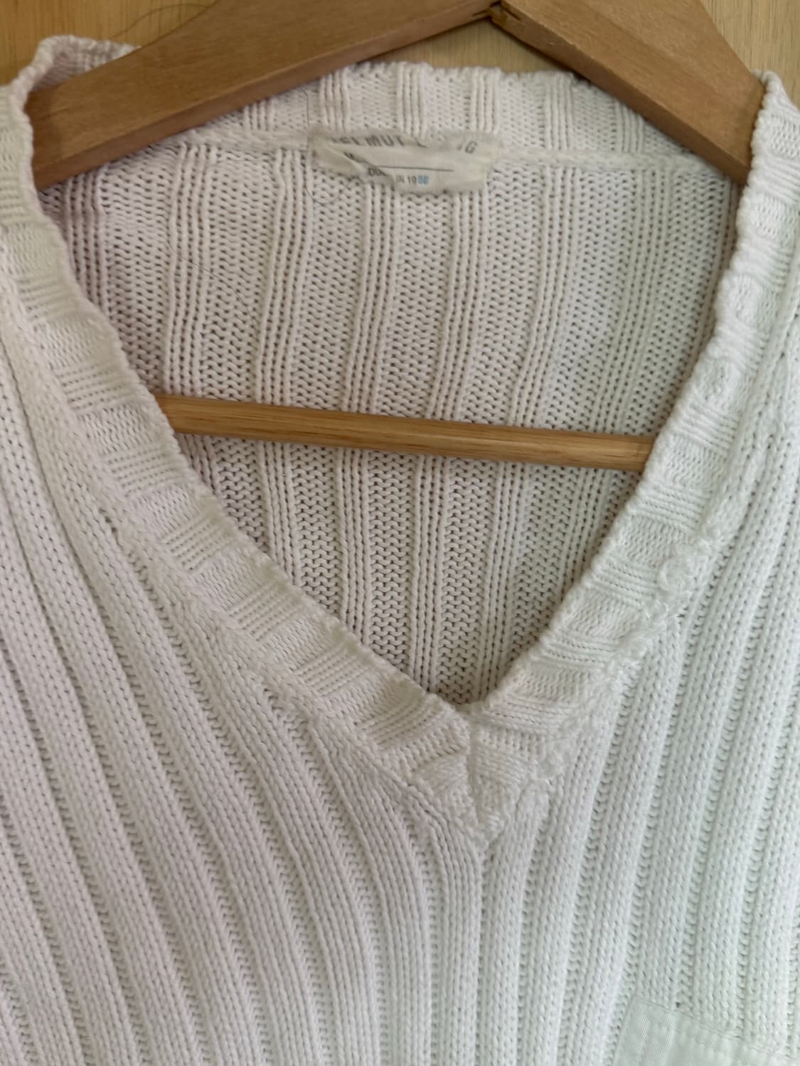 헬무트랭 본인기 98 밀리터리 브이넥 니트 상품이미지2