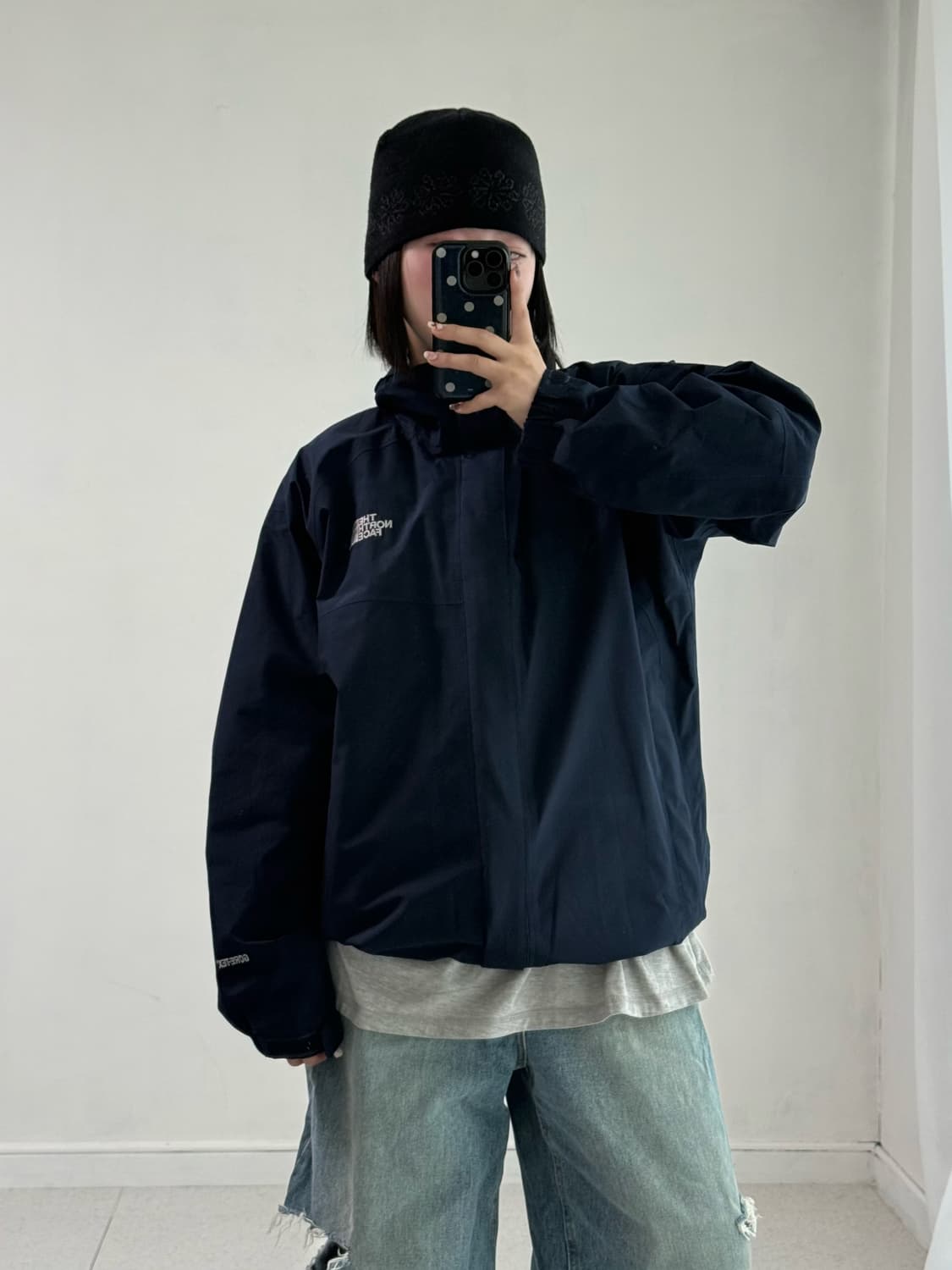 노스페이스 네이비 바람막이 상품이미지1