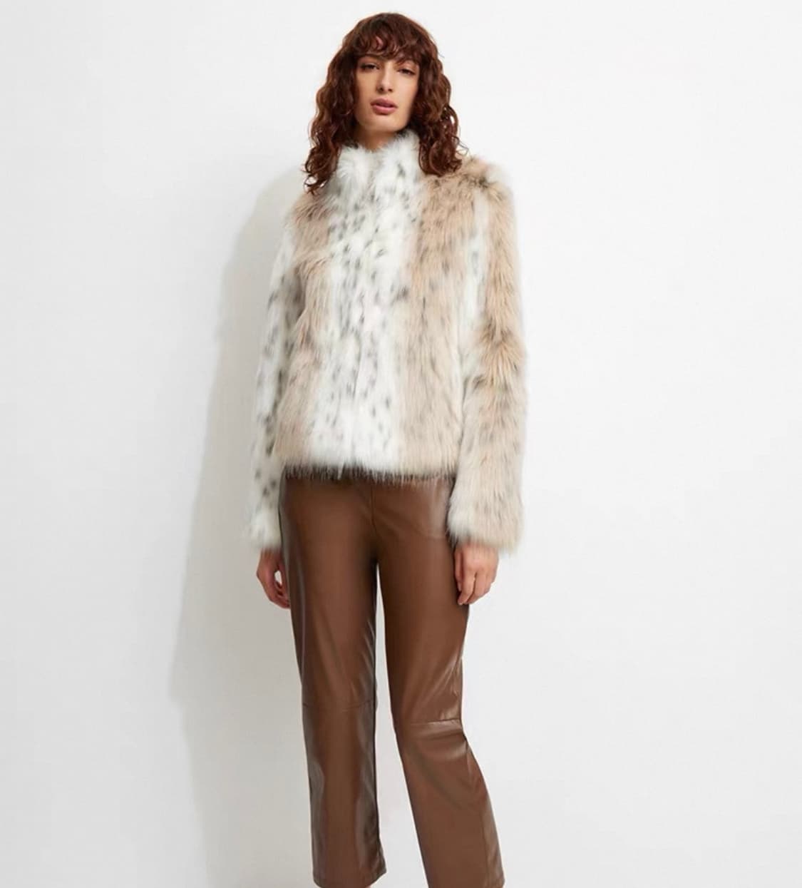 빈티지 호피 퍼 자켓 상품이미지1