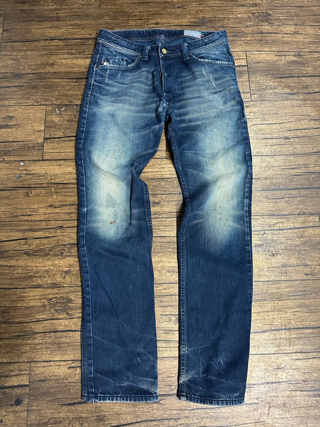 디젤 DIESEL DARRON 버튼플라이 이탈리아제 워싱 데님 팬츠 31 상품이미지1