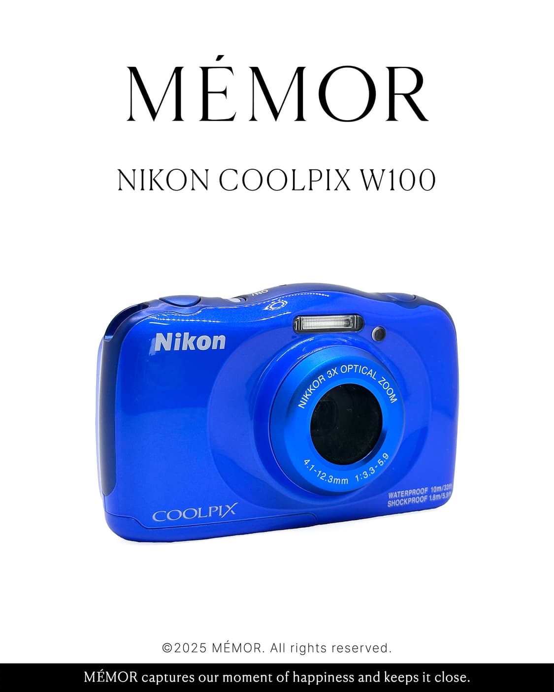 연예인/유튜버픽✨Nikon Coolpix W100 방수 니콘 빈티지디카 상품이미지2