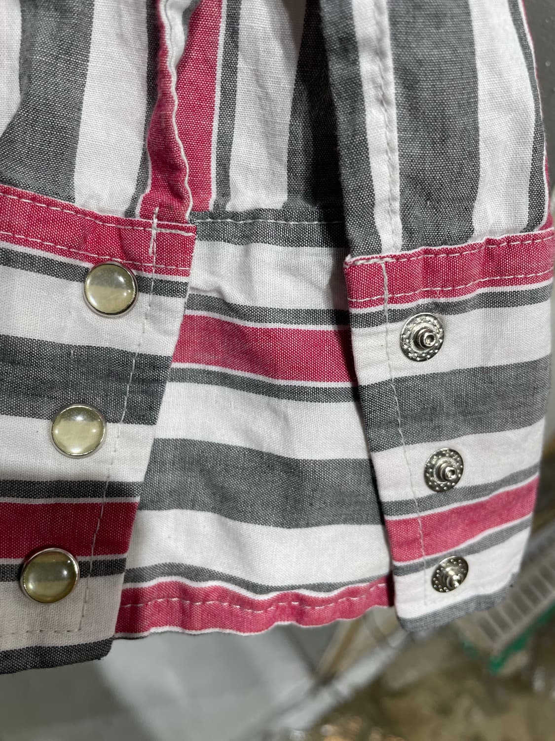 빈티지 스트라이프 웨스턴 셔츠 상품이미지5