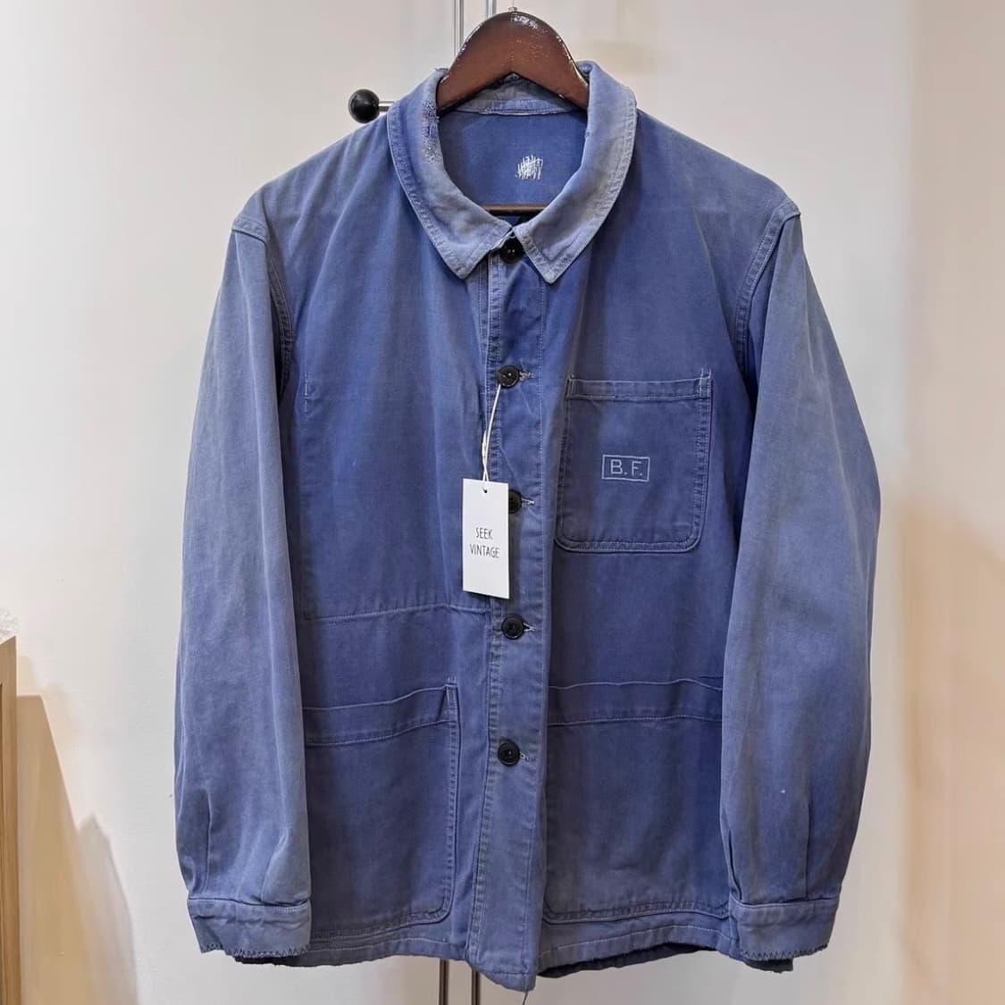 80s 유러피안 프렌치 워크자켓  (3-포켓 / 인디고) 상품이미지2