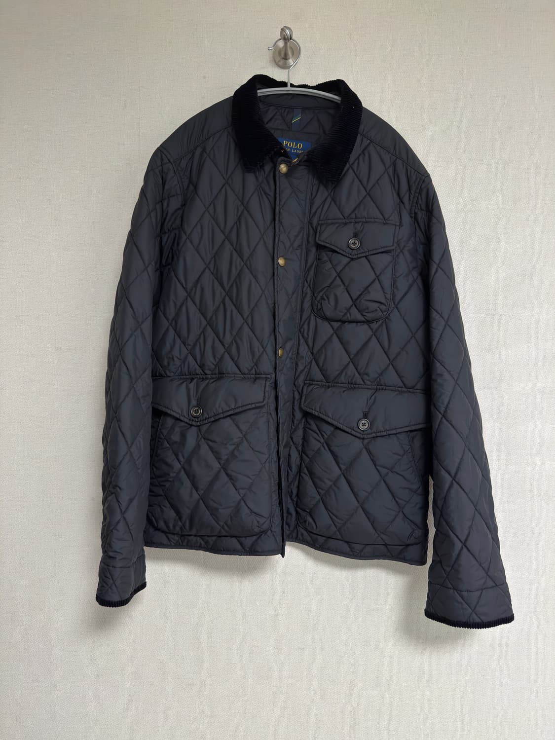 [L] 폴로 발수 퀼트 자켓 폴로 블랙 상품이미지1