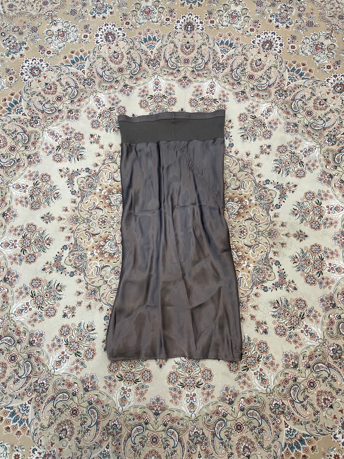 릭오웬스 13SS 밴딩 새틴 롱 스커트 치마 상품이미지2