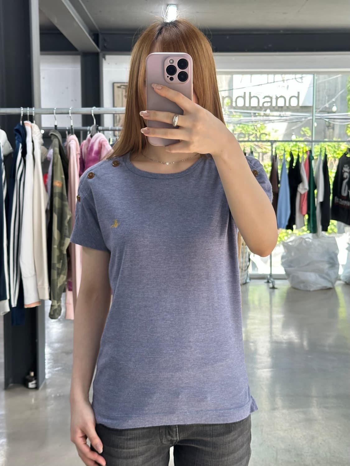 비비안웨스트우드 Orb 페이즐리 숄더버튼 반팔티 상품이미지2