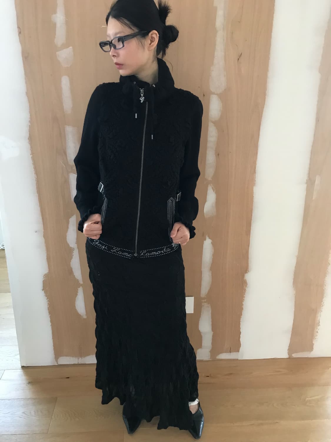 vintage black long skirt (free) 상품이미지5