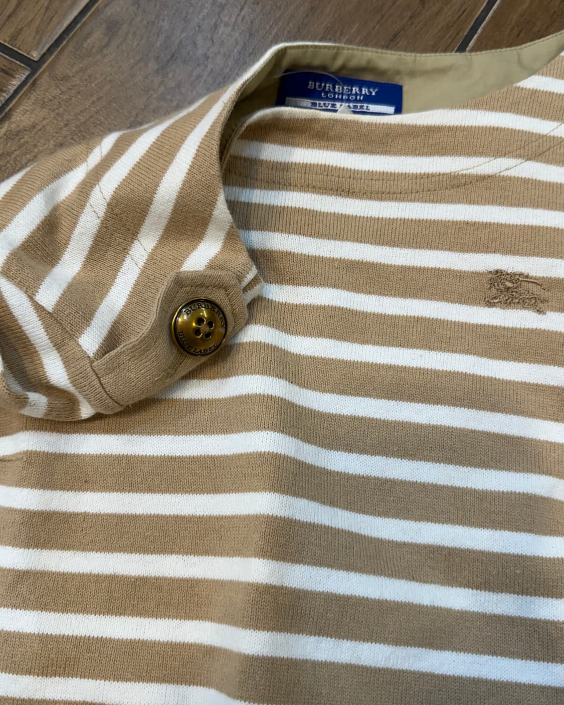 버버리 베이지 스트라이프 원피스 상품이미지5
