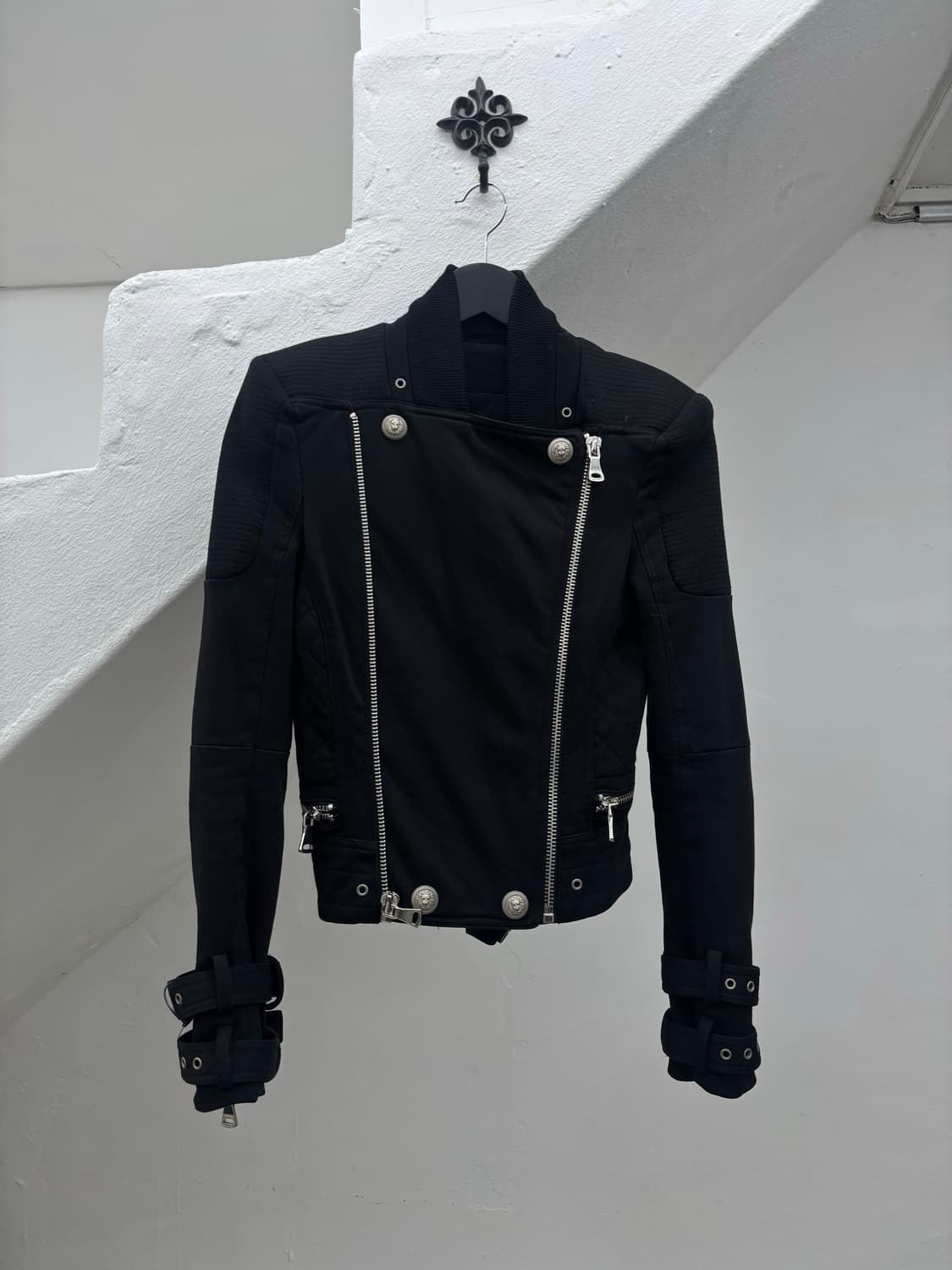 zipper eyelet strap jacket  상품이미지2