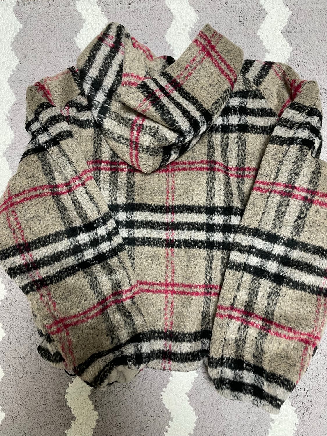 언더마이카 런던 헤리티지 체크 플리스 후드집업 1 사이즈 상품이미지8