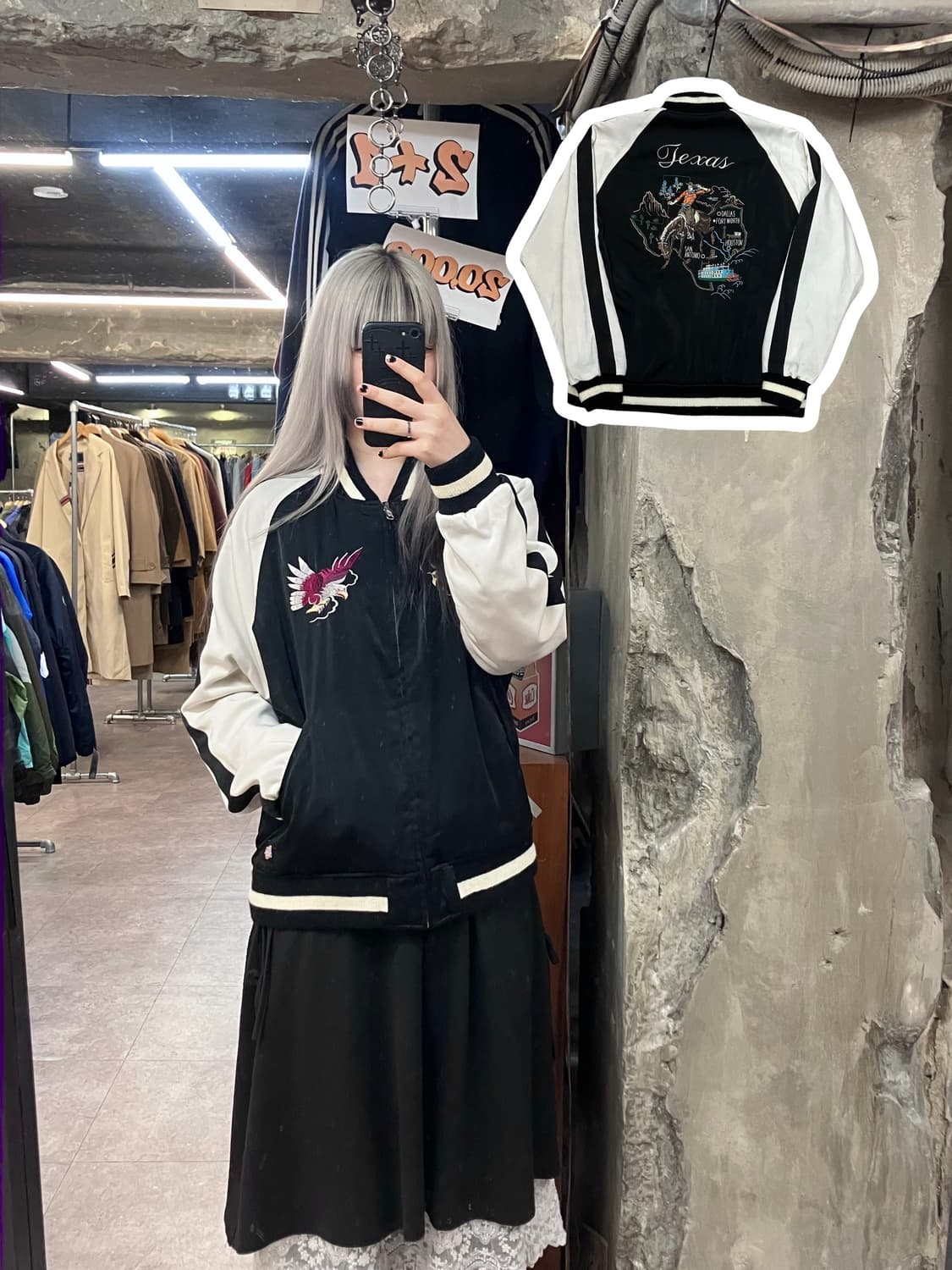 디키즈 자수 포인트 자켓 블랙 L   #csz3446 상품이미지1