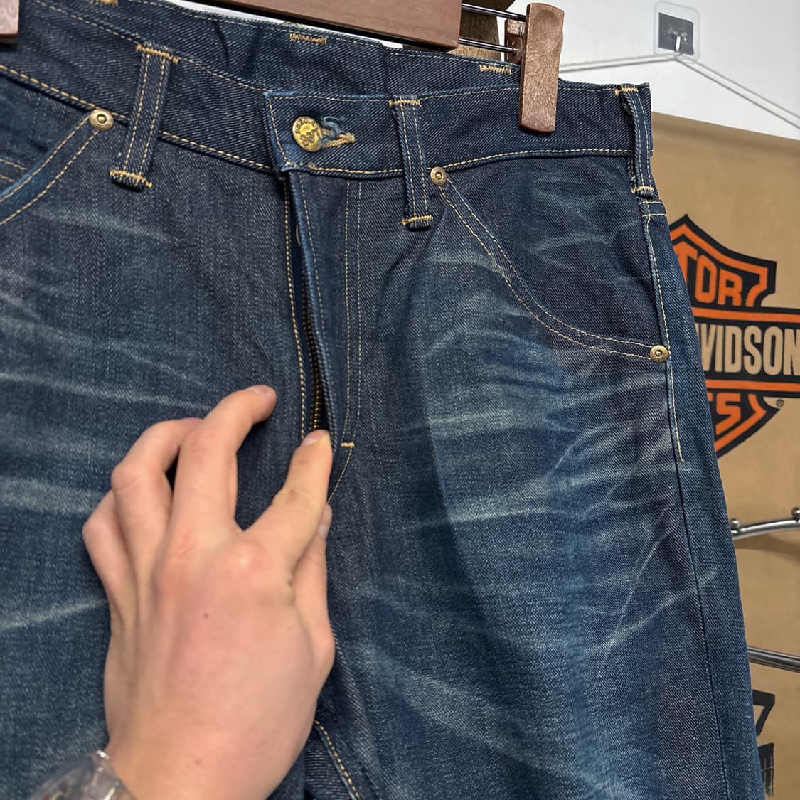 리 아메리칸 라이더스 203 재팬라인 빈티지 리지드 데님팬츠 N665 상품이미지5