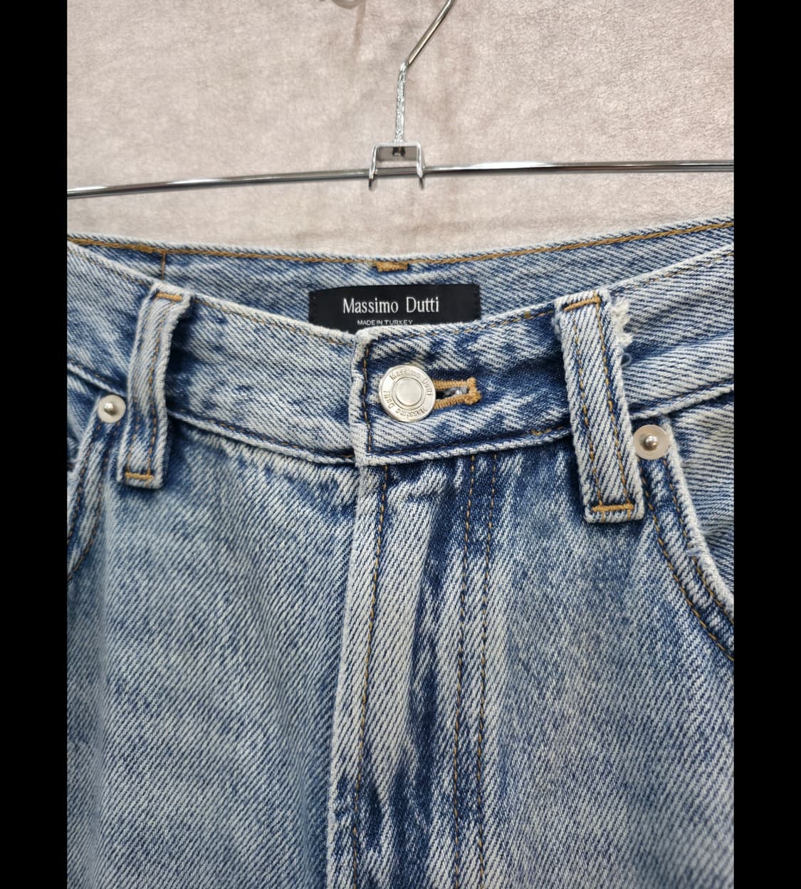 마시모두띠 연청 와이드 데님 팬츠 Massimo Dutti 상품이미지4