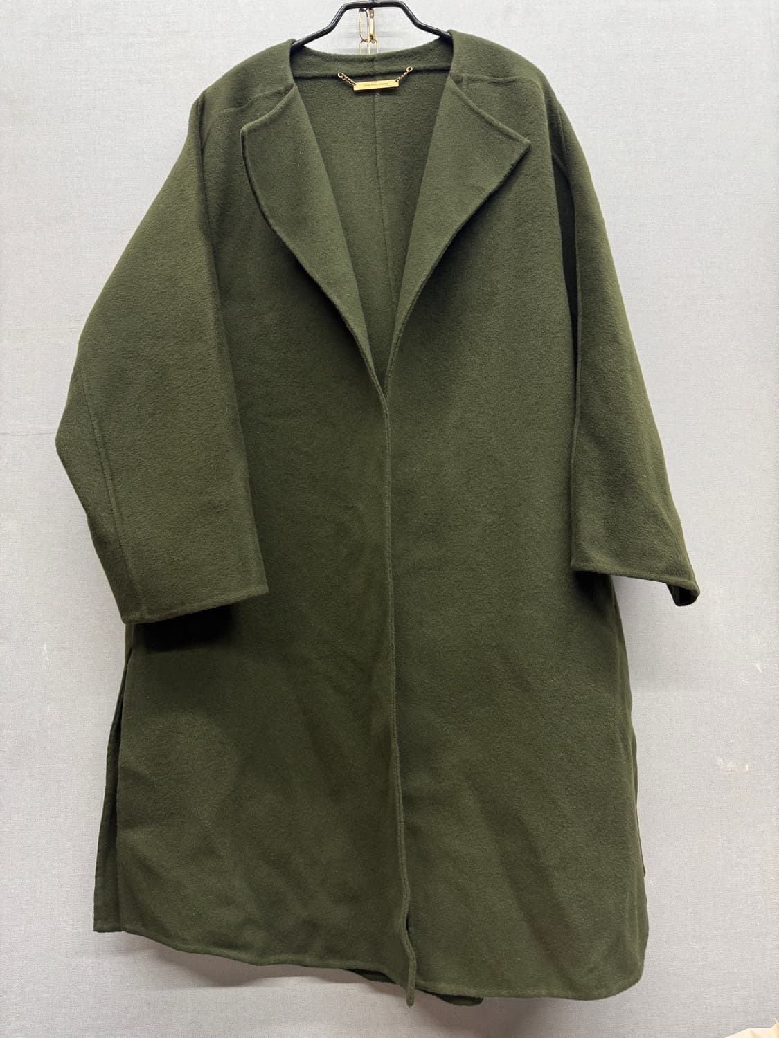 한섬 시스템 모(양모)/캐시미어 핸드메이드 오픈 코트S(M) 상품이미지1