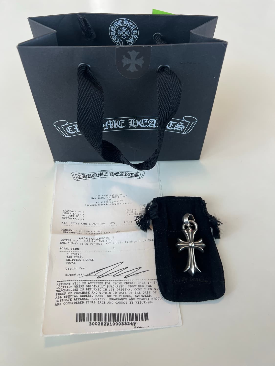 크롬하츠 스몰 크로스 위드 베일 상품이미지1