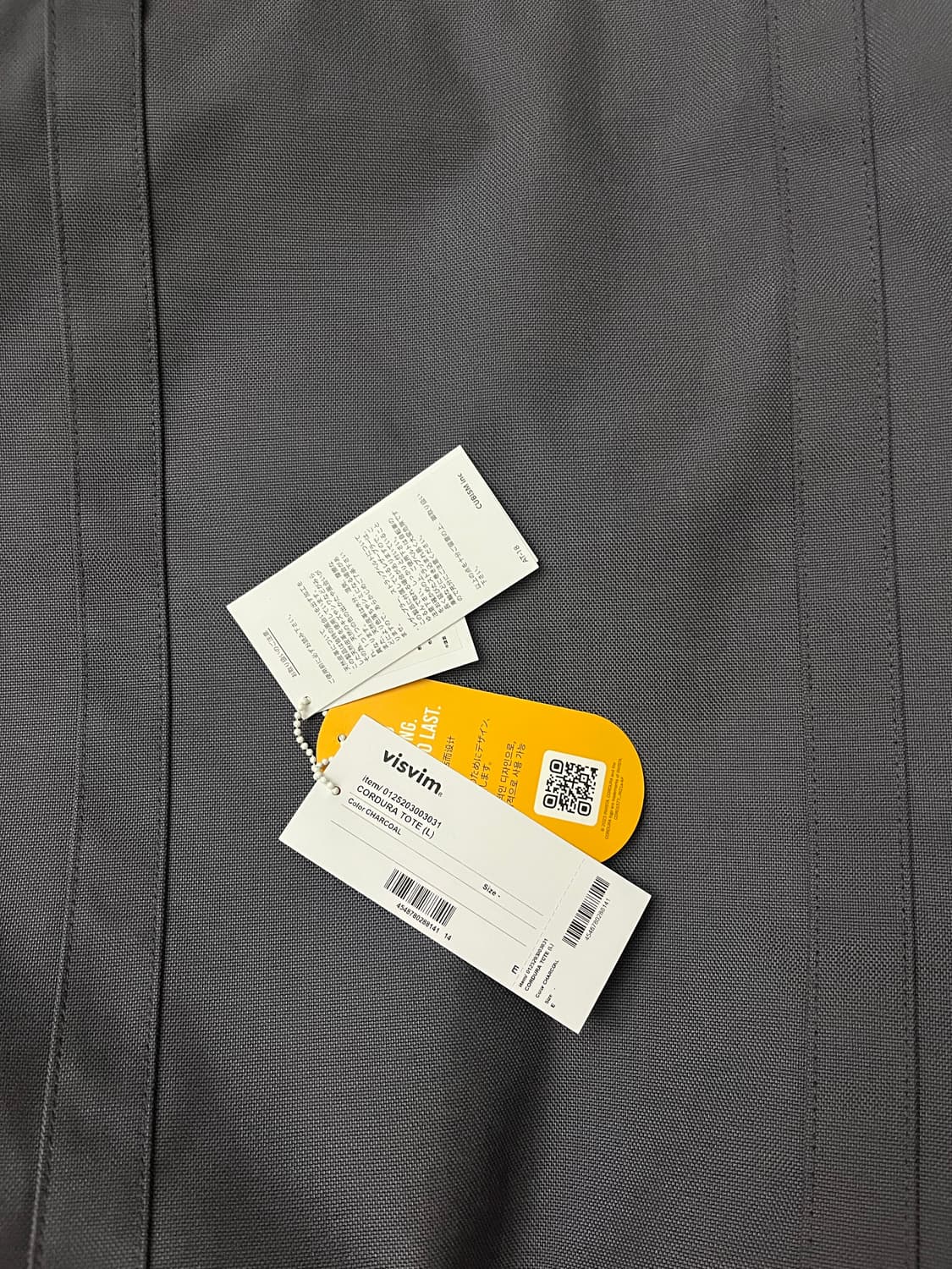 비즈빔 visvim 26ss 코듀라 토트백 L 챠콜 상품이미지2