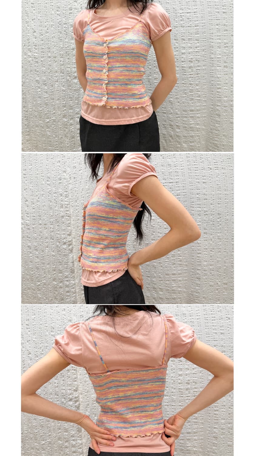 Sunset Sorbet Knit Bustier 상품이미지5