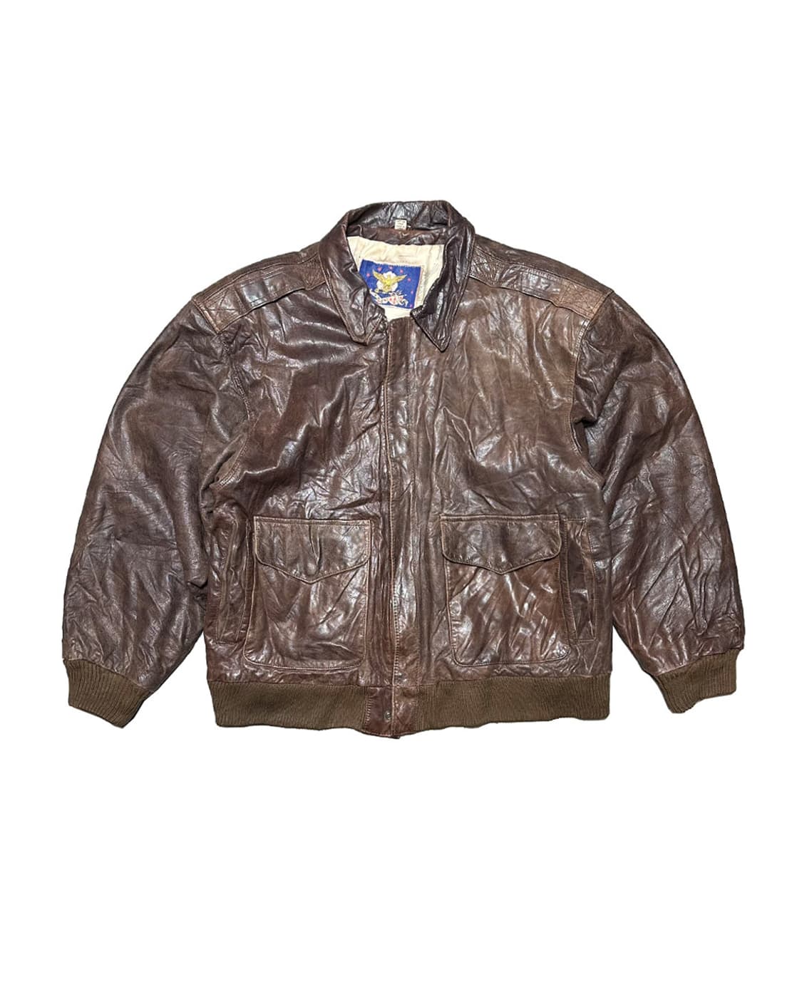 90s ADA 리얼 레더 A-2 플라이트 자켓 made in korea 상품이미지1