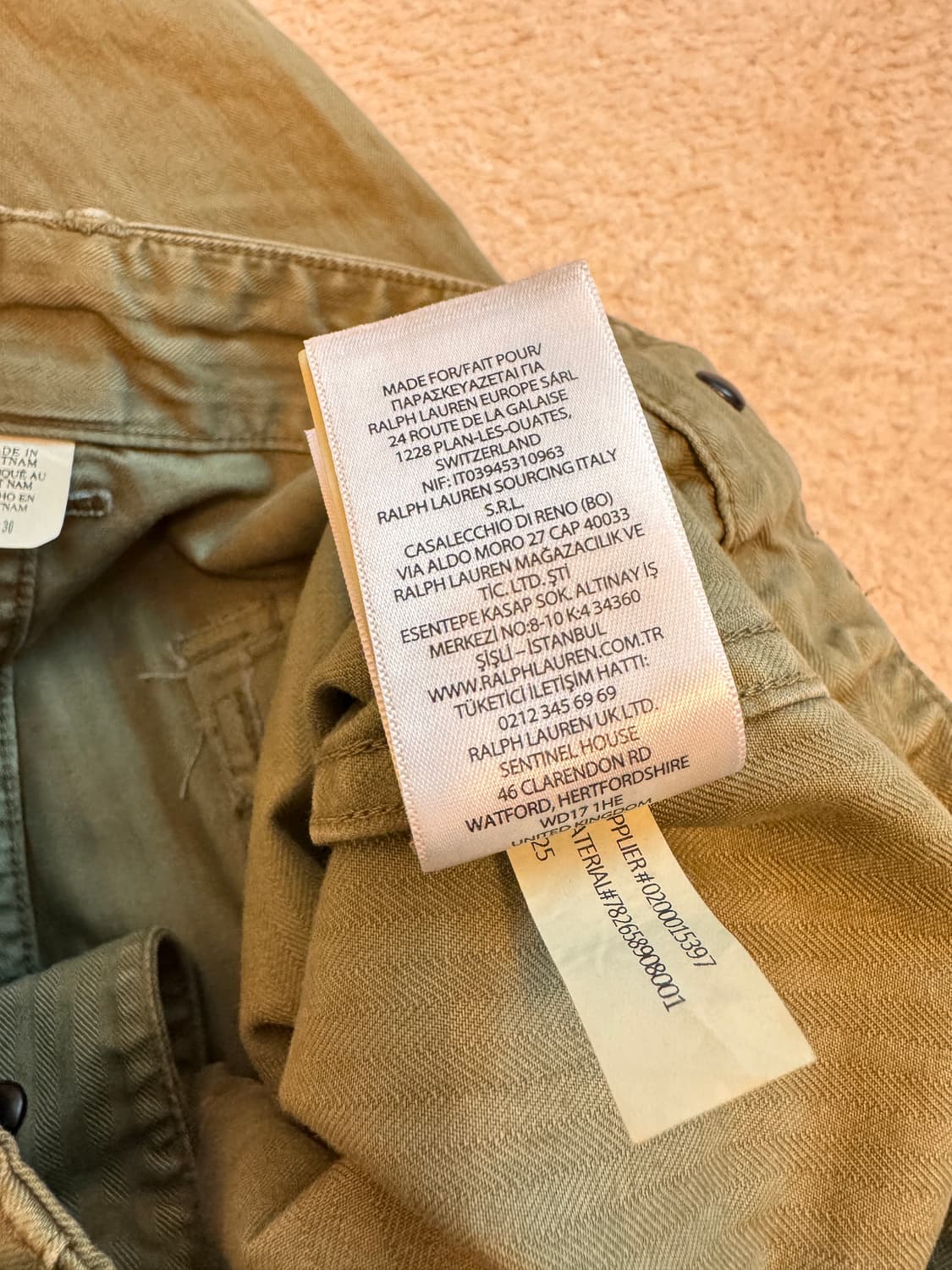 더블알엘 헤링본 팬츠 30x30 상품이미지6