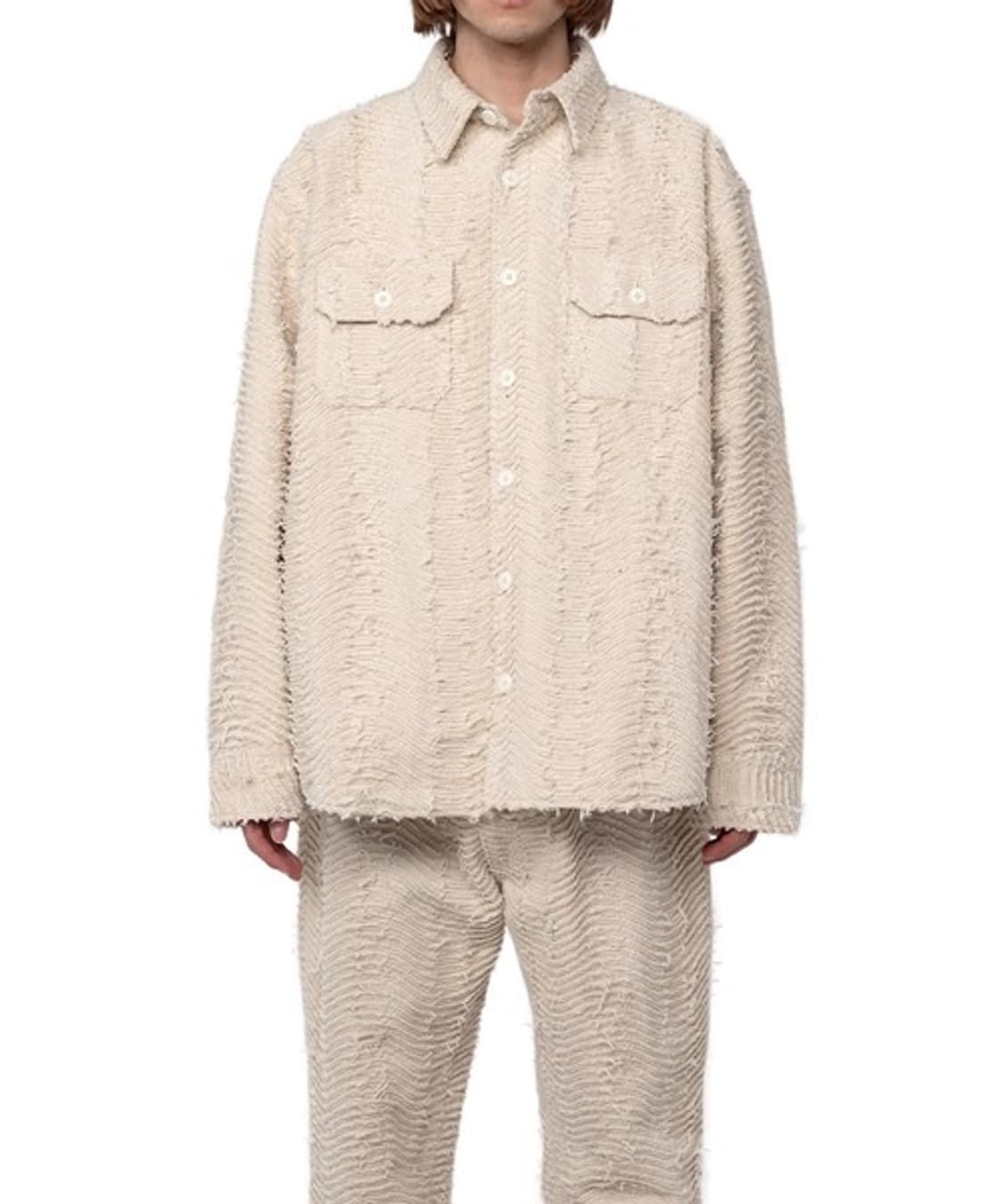 카미야 KAMIYA 웨이브 누빔 셔츠 자켓 상품이미지4