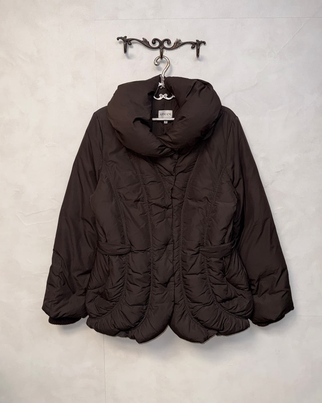 Armani Collezioni brown goosedown puffer 상품이미지1