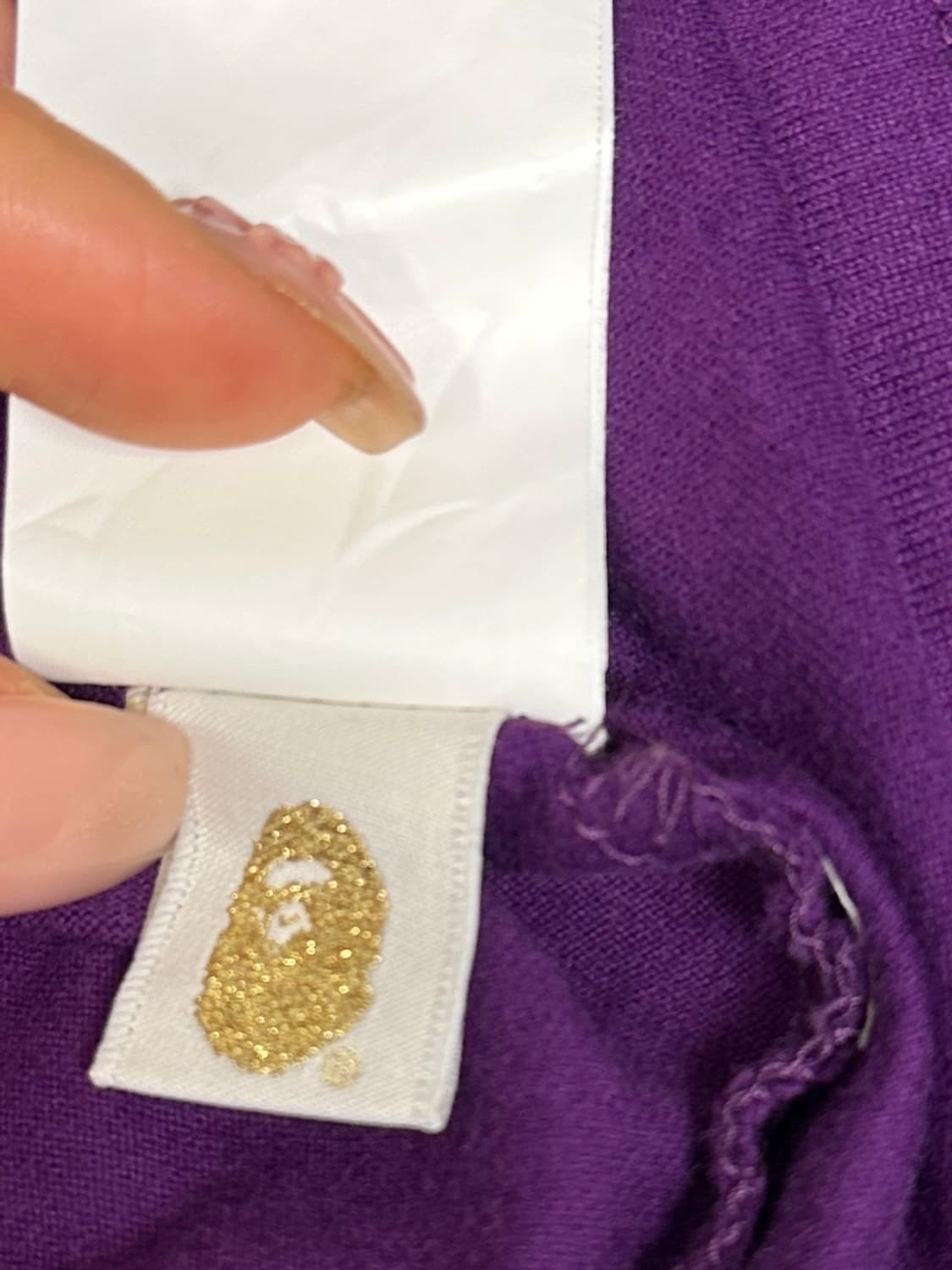 BAPE 베이프 샤크 카모 반팔 (퍼플L) 상품이미지7