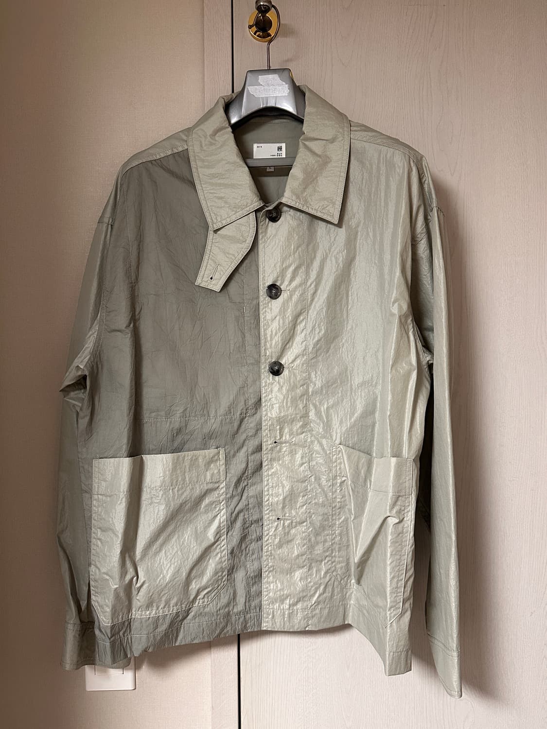 Capital Crease Front Jacket Light Gray L 상품이미지1
